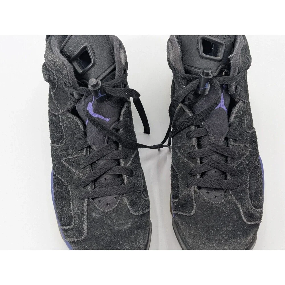 Nike Air Jordan 6 Retro Aqua Size 7 Y Boys Basketball Sneakers Fair Condition